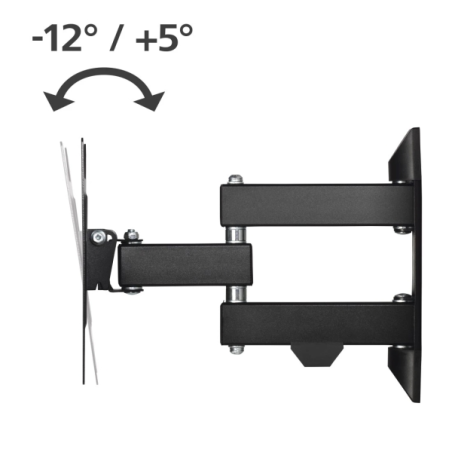 Support mural Hama pour téléviseurs jusqu'à 48 pouces (122 cm) - Poids maximal : 20 kg - Inclinable - Pivotant - Compatible VESA
