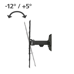 Support mural Hama pour téléviseurs jusqu'à 65 pouces - Poids maximal : 20 kg - Inclinable - Pivotant - Compatible VESA 400 x 40