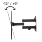 Support mural Hama pour téléviseurs jusqu'à 65 pouces - Poids maximal : 25 kg - Inclinable - Pivotant - Compatible VESA 400 x 40