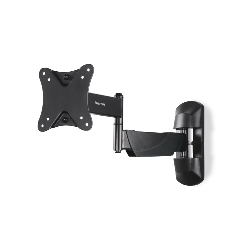 Support mural Hama pour téléviseurs jusqu'à 26 pouces - Poids maximal : 25 kg - Inclinable - Pivotant - Compatible VESA 100 x 10