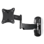 Support mural Hama pour téléviseurs jusqu'à 26 pouces - Poids maximal : 25 kg - Inclinable - Pivotant - Compatible VESA 100 x 10
