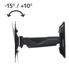 Support mural Hama pour téléviseurs jusqu'à 50 pouces - Poids maximal : 35 kg - Inclinable - Pivotant - Compatible VESA 200 x 20