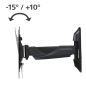 Support mural Hama pour téléviseurs jusqu'à 50 pouces - Poids maximal : 35 kg - Inclinable - Pivotant - Compatible VESA 200 x 20