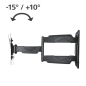 Support mural Hama pour téléviseurs jusqu'à 48 pouces (122 cm) - Poids maximal : 35 kg - Inclinable - Pivotant - Compatible VESA