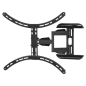 Support mural Hama pour téléviseurs jusqu'à 75 pouces - Poids maximal : 45 kg - Inclinable - Pivotant - Compatible VESA 600 x 50