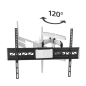 Support mural Hama pour téléviseurs jusqu'à 90 pouces - Poids max. 75 kg - Inclinable - Pivotant - VESA 800 x 600 mm - Gestion d