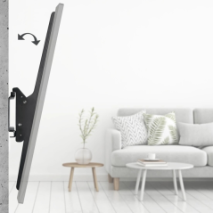 Support mural fixe Hama pour téléviseurs jusqu'à 120 pouces - Poids maximal : 100 kg - Inclinable - Compatible VESA 1100 x 600 m
