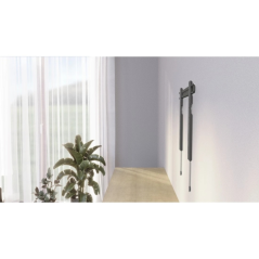 Support mural fixe Hama pour téléviseurs jusqu'à 90 pouces - Poids maximal : 80 kg - VESA 600 x 400 mm - Acier - Niveau à bulle