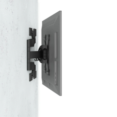 Support mural Hama pour téléviseurs jusqu'à 48 pouces (122 cm) - Poids max. 25 kg - Inclinable - Pivotant - Ultra-fin - VESA 200