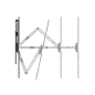 Support mural Hama pour téléviseurs jusqu'à 65 pouces - Poids max. 30 kg - Inclinable - Pivotant - Ultra-fin - VESA 400 x 400 mm