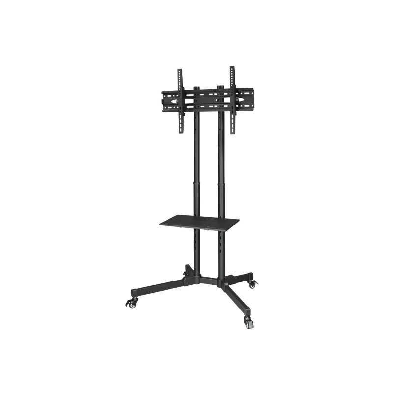 Support TV à roulettes Hama pour téléviseurs jusqu'à 75 pouces - Poids max. 10 kg - VESA 600 x 400 mm - Acier - Hauteur réglable