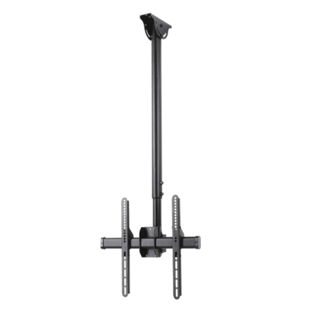 Support de plafond Hama pour téléviseurs jusqu'à 65 pouces - Poids maximal : 50 kg - Inclinable - Pivotant - VESA 400 x 400 mm -