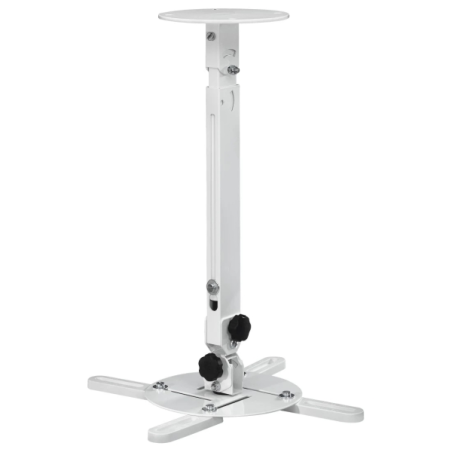 Support de plafond pour projecteur Hama - Supporte jusqu'à 15 kg - Hauteur réglable de 13 à 63,5 cm - Rotation à 360° - Acier -