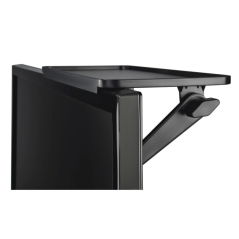 Plateau universel Hama pour écran et TV - Capacité 6 kg - Réglable - Plastique - 30 x 12,7 cm - Noir