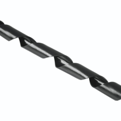 Organisateur de câbles spiralé Hama 30 mm - Flexible - Longueur 2,5 m - Polyéthylène - Noir