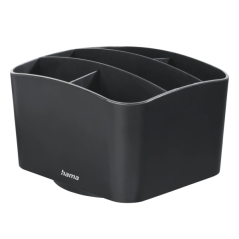 Organisateur de télécommandes Hama Agent - Peut contenir jusqu'à 6 télécommandes - Plastique - 13,7 x 12 x 8,8 cm - Noir