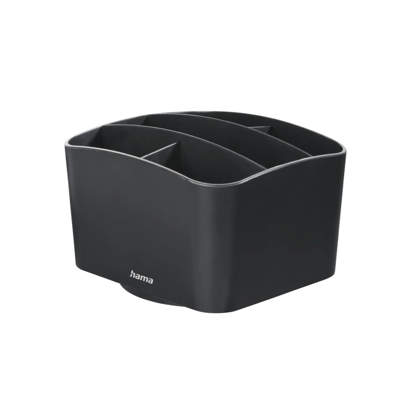 Organisateur de télécommandes Hama Agent - Peut contenir jusqu'à 6 télécommandes - Plastique - 13,7 x 12 x 8,8 cm - Noir