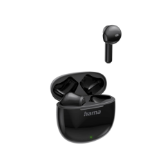 Casque Hama Action One avec microphone omnidirectionnel - Bluetooth - Portée de 10 m - Assistant vocal - Chargement USB-C - Noir