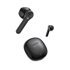 Casque Hama Action One avec microphone omnidirectionnel - Bluetooth - Portée de 10 m - Assistant vocal - Chargement USB-C - Noir