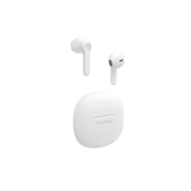 Casque Hama Action One avec microphone omnidirectionnel - Bluetooth - Portée de 10 m - Assistant vocal - Chargement USB-C - Blan