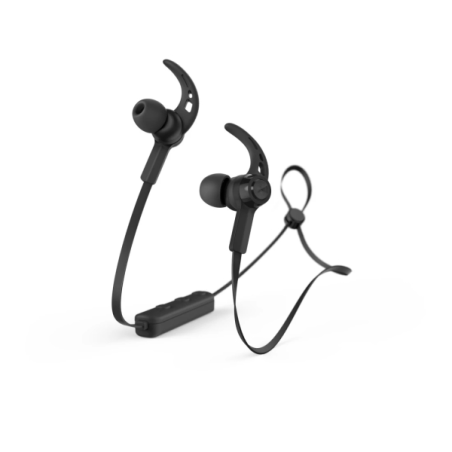 Écouteurs de sport Hama Freedom Run II - Bluetooth - Portée de 10 m - Assistant vocal - Noir