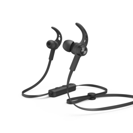 Écouteurs de sport Hama Freedom Run II - Bluetooth - Portée de 10 m - Assistant vocal - Noir