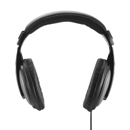 Casque audio circum-aural Hama Shell II avec arceau - Câble de 2 m - Prise jack 3,5 mm - Noir
