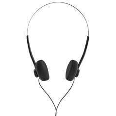 Casque Hama Slight II avec arceau - Câble de 1,2 m - Prise jack 3,5 mm - Noir