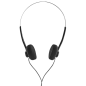 Casque Hama Slight II avec arceau - Câble de 1,2 m - Prise jack 3,5 mm - Noir