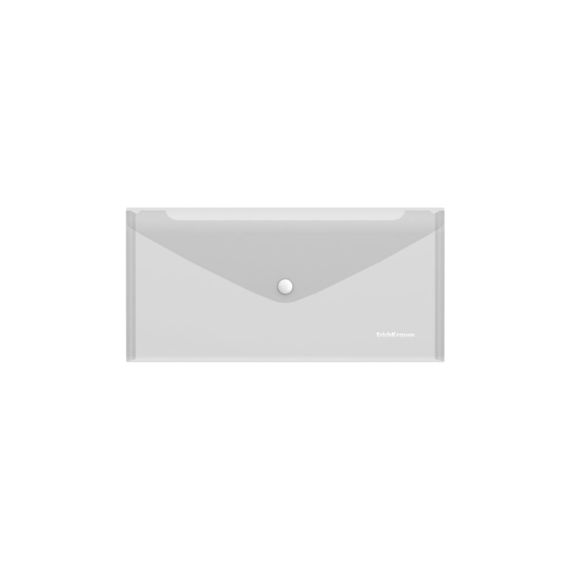 LOT de 12 Erichkrause Fizzy Classic Envelopes - Enveloppe de voyage transparente - Couleur transparente