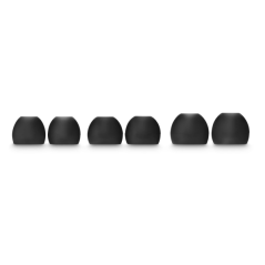 Hama Lot de 6 coussinets de rechange - Silicone - Noir