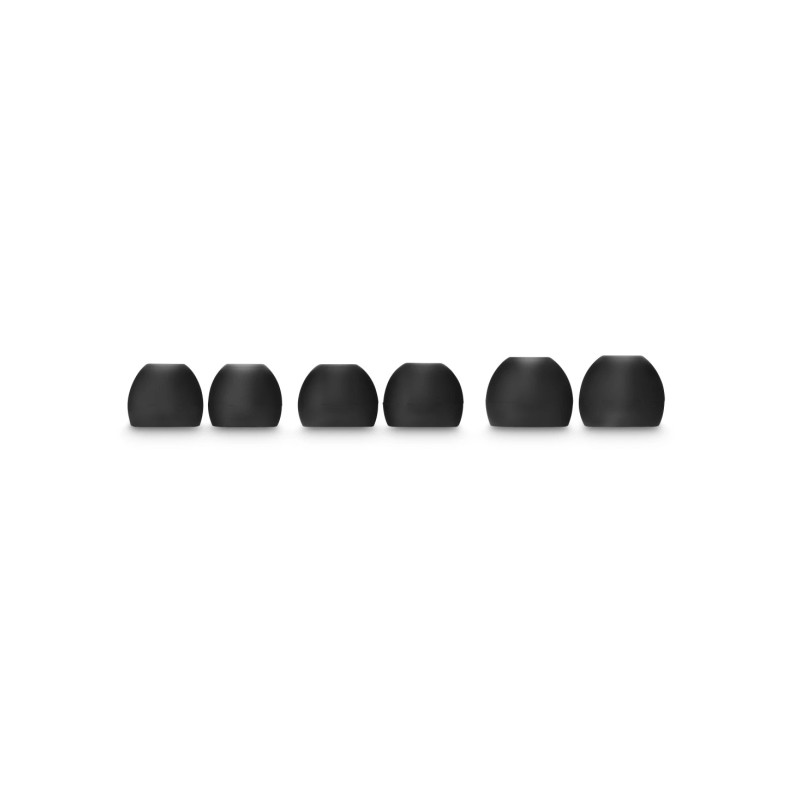 Hama Lot de 6 coussinets de rechange - Silicone - Noir