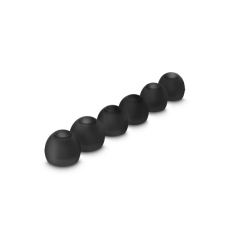 Hama Lot de 6 coussinets de rechange - Silicone - Noir