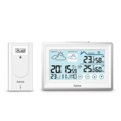 Station météo Hama Bahama S - Horloge - Prévisions météo - Capteur extérieur - Radiofréquence - Thermomètre - Hygromètre - 14,2