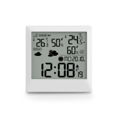 Station météo Hama Palawan - Horloge - Affichage numérique - Capteur extérieur - Radiofréquence - Thermomètre - Hygromètre - 11,