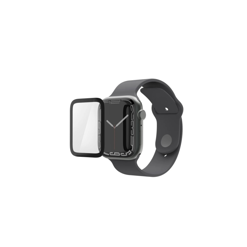 Protection d'écran Hama Super Hybrid pour Apple Watch - 44 mm - Anti-traces de doigts - Flexiglas rPET - Transparent