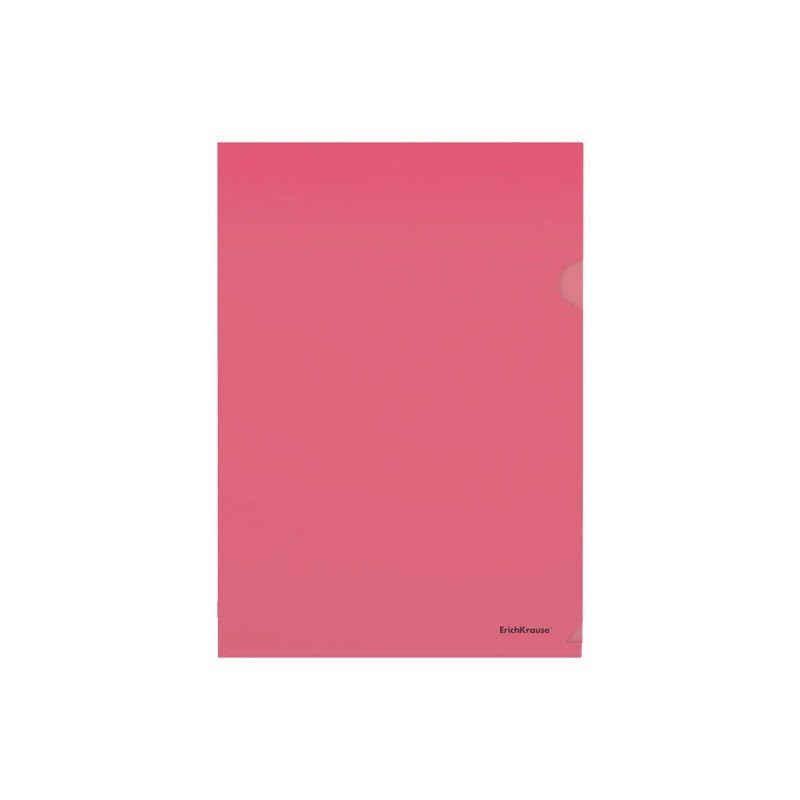 LOT de 12 Erichkrause Dossiers Uñero Fizzy Classic - A4 Semi-transparent - Couleur Rouge