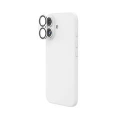 Protection d'objectif Hama Cam Protect pour iPhone 16/16 Plus - Verre trempé - Transparent