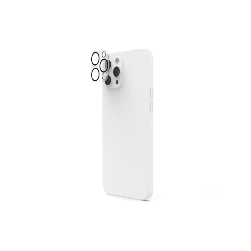 Protection d'objectif Hama Cam Protect pour iPhone 16 Pro / 16 Pro Max - Verre trempé - Transparent