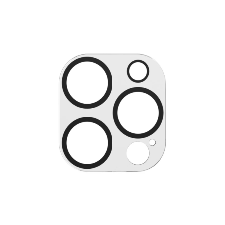 Protection d'objectif Hama Cam Protect pour iPhone 16 Pro / 16 Pro Max - Verre trempé - Transparent