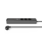 Multiprise Hama à 6 prises - Câble de 1,4 m - 3 prises Schuko - 2 prises USB-C - 1 prise USB-A - Interrupteur marche/arrêt - Pri