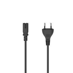 Câble d'alimentation Hama CEE7/16 mâle-femelle C7 - Longueur 1,5 m - Section 0,75 mm² - Couleur : Noir