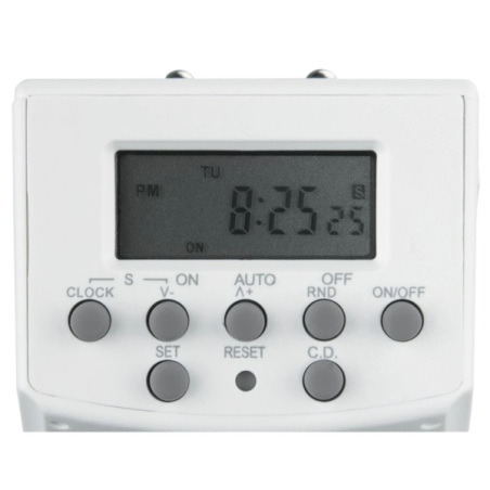 Minuteur numérique Hama Mini - Puissance maximale 1800 W - Tension 250 V - Minuteur - Interrupteur marche/arrêt - Intervalles de