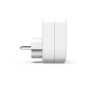 Multiprise Hama à 3 prises - Puissance maximale 3680 W - 1 prise Schuko - 1 prise USB-C - 1 prise USB-A - Alimentation - Blanche