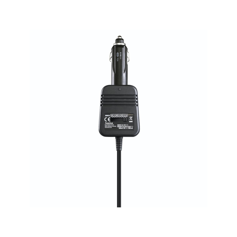Alimentation allume-cigare Hama 12 W - Affichage LED - Indicateur LED - Tension variable - Noir