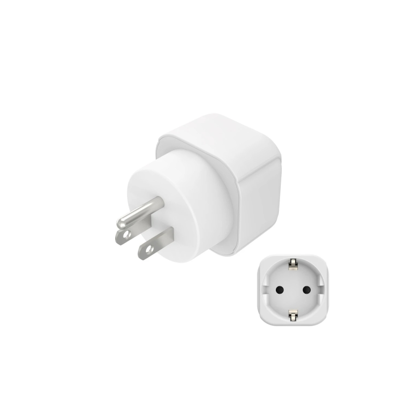 Adaptateur de voyage Hama, prise type B - Puissance jusqu'à 3750 W - Connecteur Schuko femelle - Tension 230-250 V - Blanc