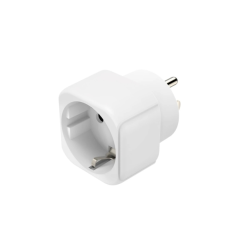 Adaptateur de voyage Hama, prise type B - Puissance jusqu'à 3750 W - Connecteur Schuko femelle - Tension 230-250 V - Blanc