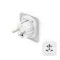 Adaptateur de voyage Hama type E et prise Schuko - Puissance jusqu'à 3750 W - Connecteurs femelles multiples - Tension 250 V - B
