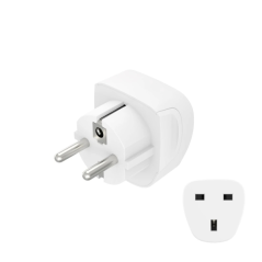 Adaptateur de voyage Hama avec prises de type E et Schuko - Puissance jusqu'à 3250 W - Connecteur femelle de type G - Tension 22