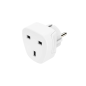 Adaptateur de voyage Hama avec prises de type E et Schuko - Puissance jusqu'à 3250 W - Connecteur femelle de type G - Tension 22